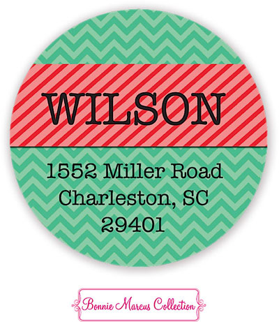 Bonnie Marcus Personalized Return Address Labels - USA Holiday (Green) Bonnie Marcus Personalized Return Address Labels - USA Holiday (Green)