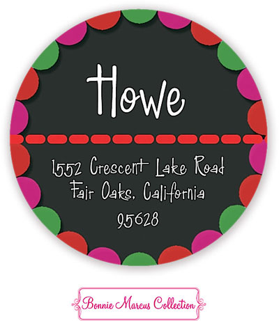 Bonnie Marcus Personalized Return Address Labels - Very Merry Polka-Dot Bonnie Marcus Personalized Return Address Labels - Very Merry Polka-Dot
