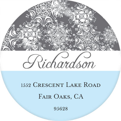 Bonnie Marcus Personalized Return Address Labels - Winter Snowflake Bonnie Marcus Personalized Return Address Labels - Winter Snowflake