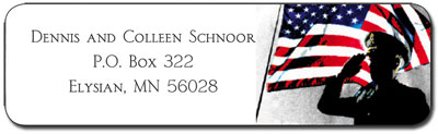 Carlson Craft Address Labels - Military Set