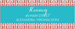 Dabney Lee Personalized Return Address Labels - Greek Key