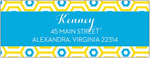 Dabney Lee Personalized Return Address Labels - Happy Hexagon