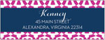 Dabney Lee Personalized Return Address Labels - Poppy