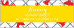 Dabney Lee Personalized Return Address Labels - Rock Lobster