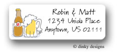Dinky Designs Address Labels - Bottle Of Beer Dinky Designs Address Labels - Bottle Of Beer