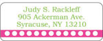 Donovan Designs - Personalized Return Address Labels (Pink Reverse Dot)