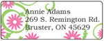 Donovan Designs - Personalized Return Address Labels (Pink Daisy)