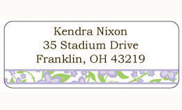 Donovan Designs - Personalized Return Address Labels (Lavender Flower)