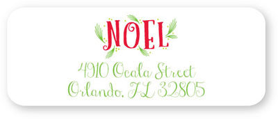 Donovan Designs - Personalized Return Address Labels (Christmas Noel)