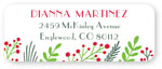 Donovan Designs - Personalized Return Address Labels (Christmas Greenery Bottom)