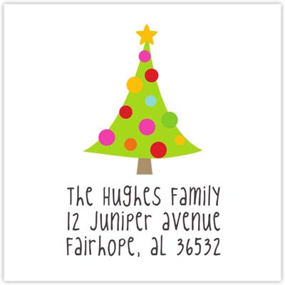 Holiday Address Labels by HollyDays (Merry and Bright)