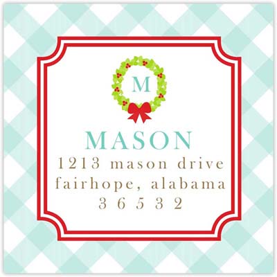 Holiday Address Labels by HollyDays (Gingham Christmas) Holiday Address Labels by HollyDays (Gingham Christmas)