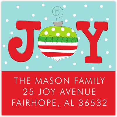 Holiday Address Labels by HollyDays (Joy Ornament) Holiday Address Labels by HollyDays (Joy Ornament)