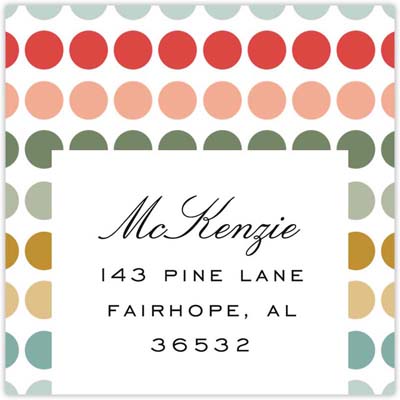 Holiday Address Labels by HollyDays (Color Dot)