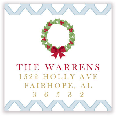 Holiday Address Labels by HollyDays (Classic Diamond)