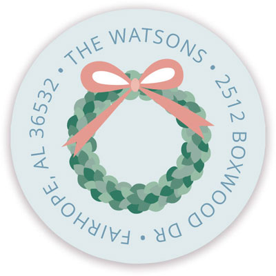 Holiday Address Labels by HollyDays (Cute Wreaths)