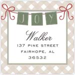 Holiday Address Labels by HollyDays (Gingham Joy)