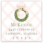 Holiday Address Labels by HollyDays (Lattice Wreath)