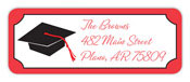 Inkwell Address Labels - Red Grad