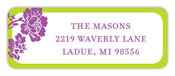 Inkwell Address Labels - Flora Grape