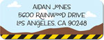 Inkwell Address Labels - Bulldozer