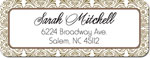 Inkwell Address Labels - Cinder Gold