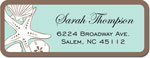 Inkwell Address Labels - Beach Shells