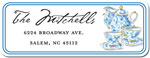 Inkwell Address Labels - Chintz Tea