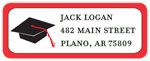 Inkwell Address Labels - Red Grad