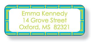 Inkwell Address Labels - Graphix Blue Inkwell Address Labels - Graphix Blue