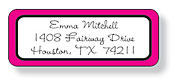 Inkwell Address Labels - Moons Pink
