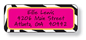 Inkwell Address Labels - Wild Pink