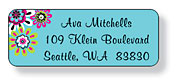 Inkwell Address Labels - Sunspot Black