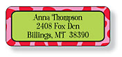 Inkwell Address Labels - Leopard Lime