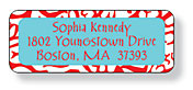 Inkwell Address Labels - Coral