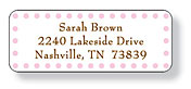 Inkwell Address Labels - 1st Monkey Girl