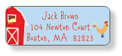 Inkwell Address Labels - Farm Scene
