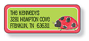 Inkwell Address Labels - Ladybugs