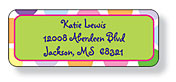Inkwell Address Labels - Girls Rollerskate