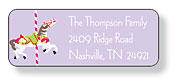 Inkwell Address Labels - Carousel Horse