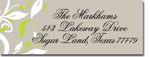 Chatsworth Just Exquisite - Address Labels (Grey Damask)