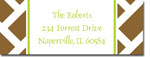 Chatsworth Just Exquisite - Address Labels (Brown Chippendale)