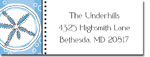 Chatsworth Just Exquisite - Address Labels (Blue Sand Dollars)