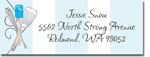 Chatsworth Just Exquisite - Address Labels (Blue Kitchen Shower)