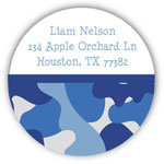 Address Labels by Kelly Hughes Designs (Blue Camo)
