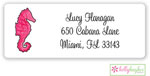 Address Labels by Kelly Hughes Designs (Seahorse In Pink)