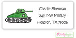 Address Labels by Kelly Hughes Designs (Army Tank)
