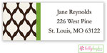 Address Labels by Kelly Hughes Designs (Brown Lattice)