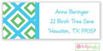 Address Labels by Kelly Hughes Designs (Geo Blue)