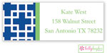 Address Labels by Kelly Hughes Designs (Squared Blue)